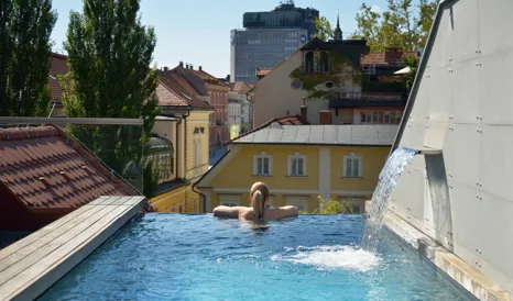 Vander Urbani Resort Pool in Ljubljana