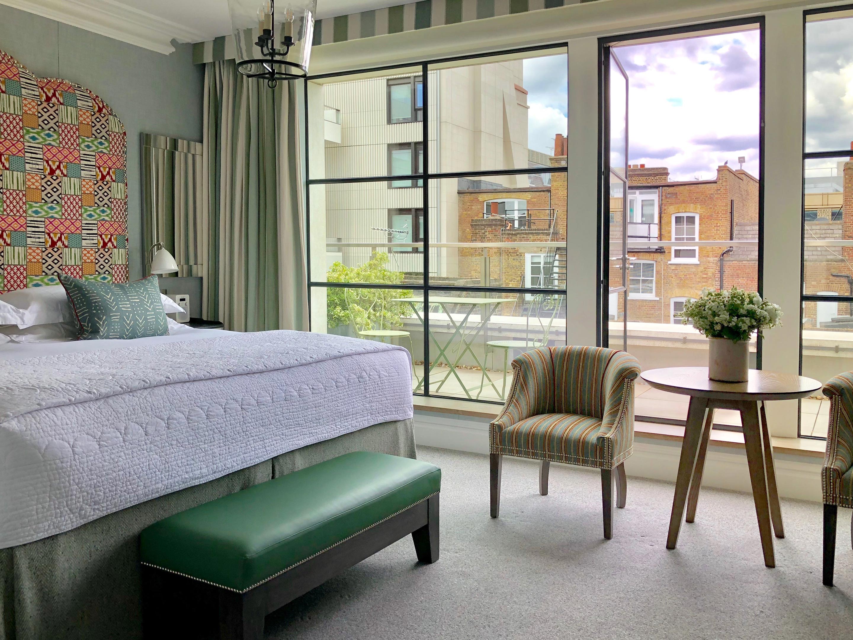 Ham Yard Hotel, Firmdale Hotels, Balcony Window in London