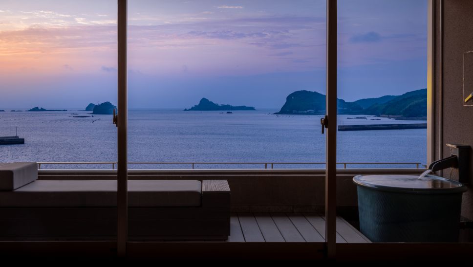27 Hotels Enhancing Longevity Iki Retreat By Onko Chrishin Guestroom Balcony Private Bathtub
