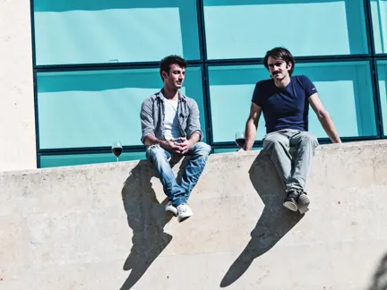 Made by Originals Drinking Wine – C-Hotel and Spa in Lake Como C-Hotel & Spa Sitting on the wall in Lake Como