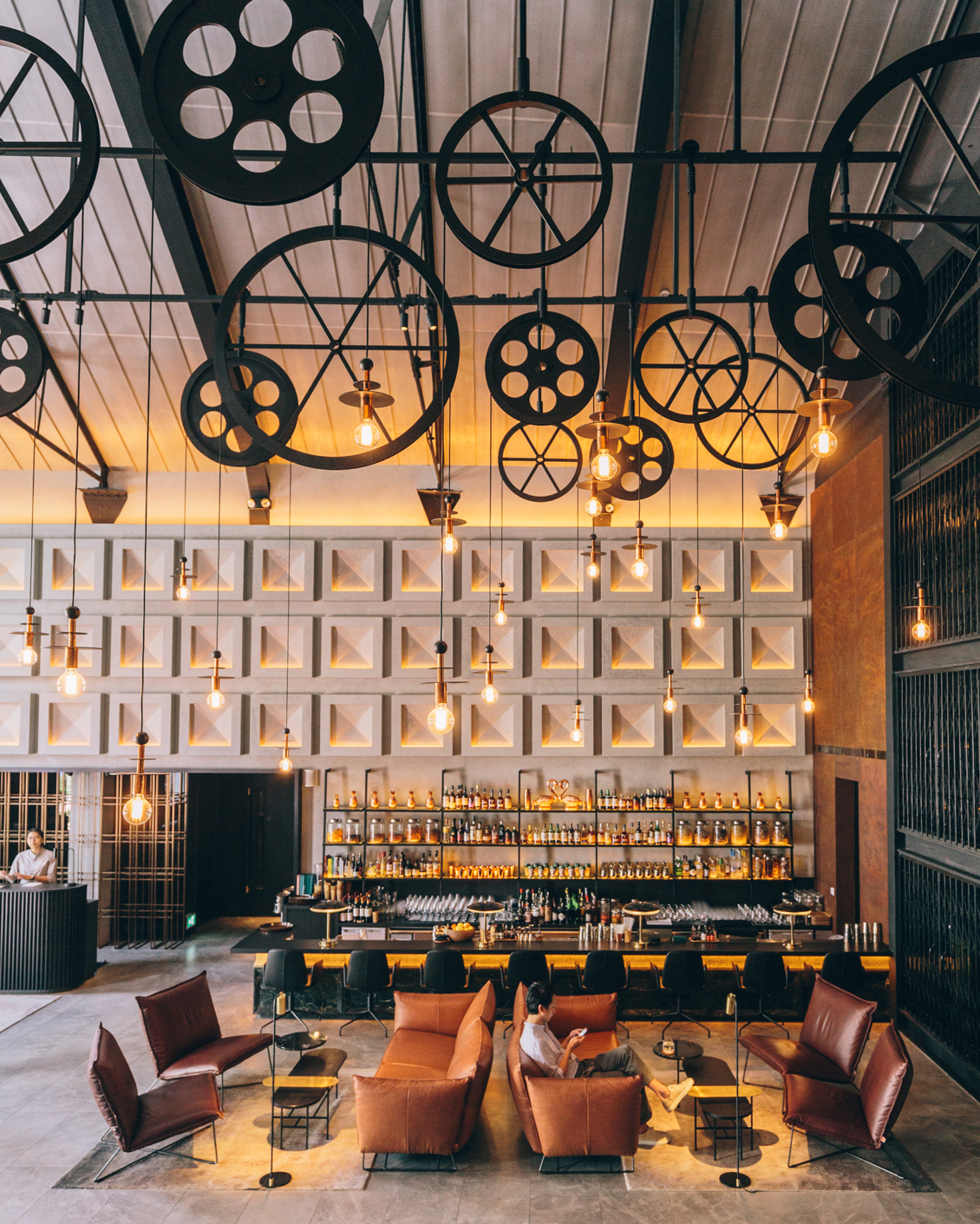 002 The Warehouse Hotel Lobby Bar Lightbulbs