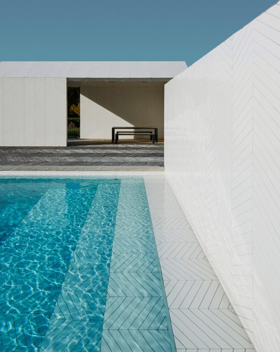 Parquet Patterned Pool