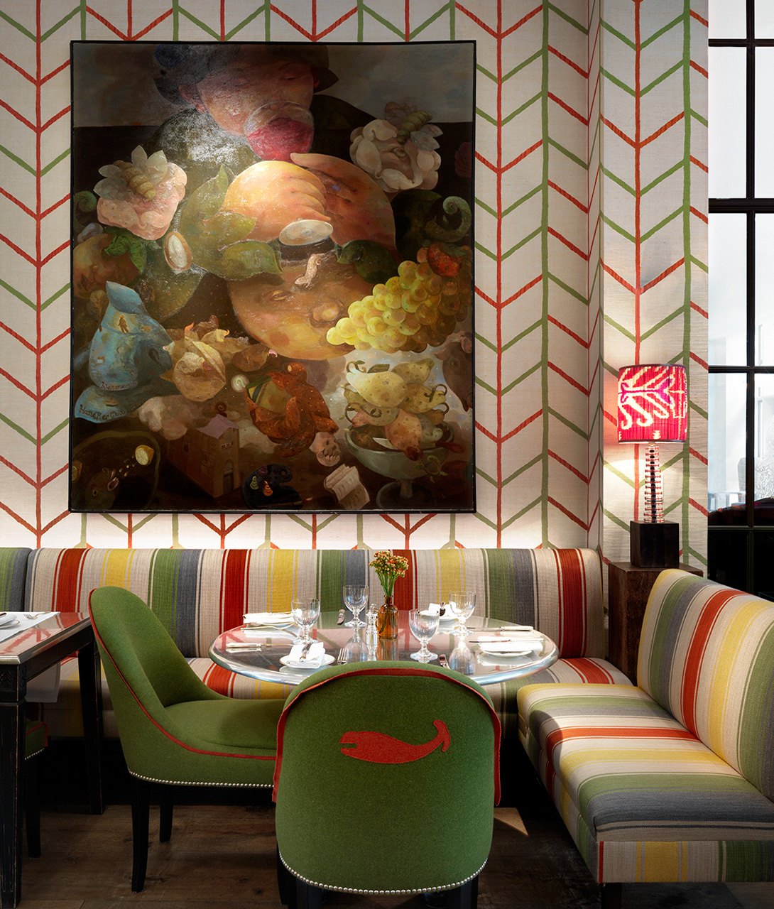 Crosby Street Hotel Restaurant Dining table in New York